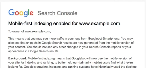Google 在 2018 年推出的行動優先索引(Mobile-First Indexing)演算法更新